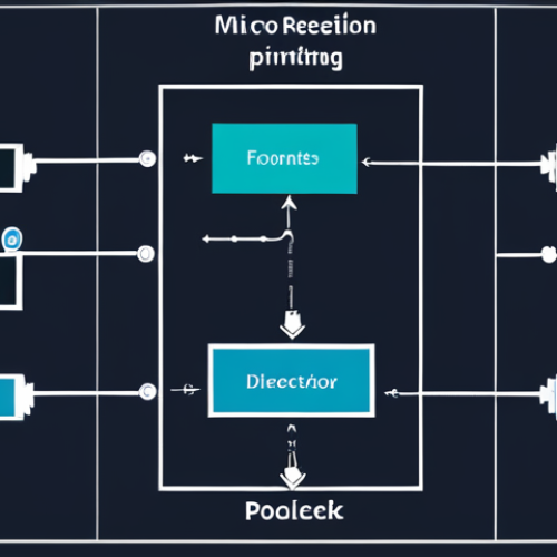 Home 4 **
API Gateway orchestrating micro frontends. Focus on the API Gateway as a central "director" managing requests and data flow between various frontend components. Illustrate security policies and traffic monitoring. Modern, clean lines, tech aesthetic.
**