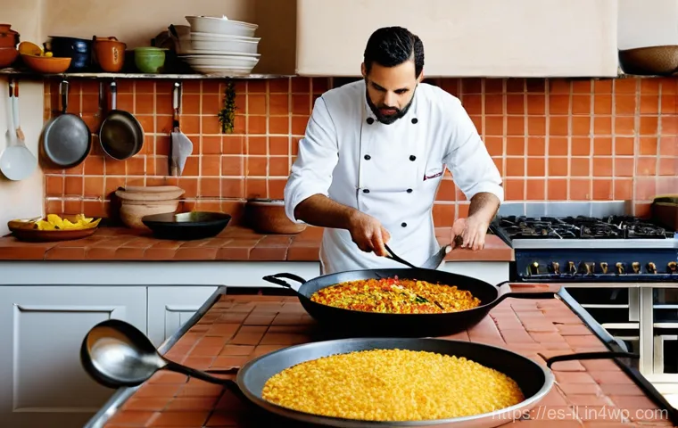 마이크로 프론트엔드의 코드 분할 전략 - **Prompt:** "A professional Spanish chef in a rustic, sunlit kitchen. On one side, the chef looks st...